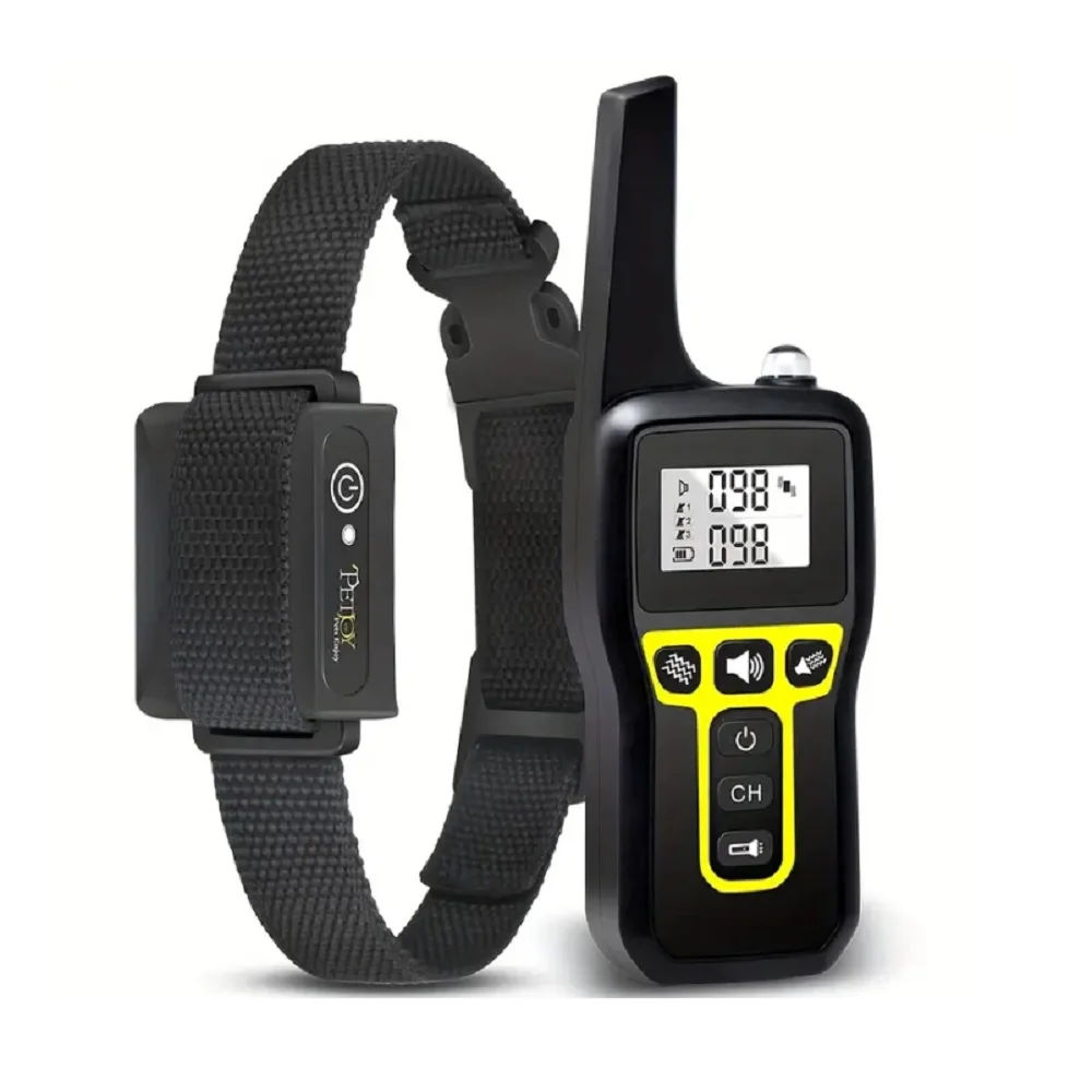 Dog Bark Collar,2800 Ft Dog Training Collar,No Shock Vibrating Collar For Deaf Dog,Adjustable Waterproof Rechargeable Dog Collar