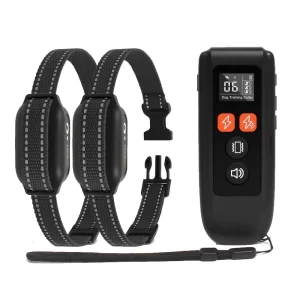 IPX7 Waterproof Electric Dog Collar with Remote 3300FT Rechargeable Dog Training Collar 3 modes Shock Collar for All Size Dog 