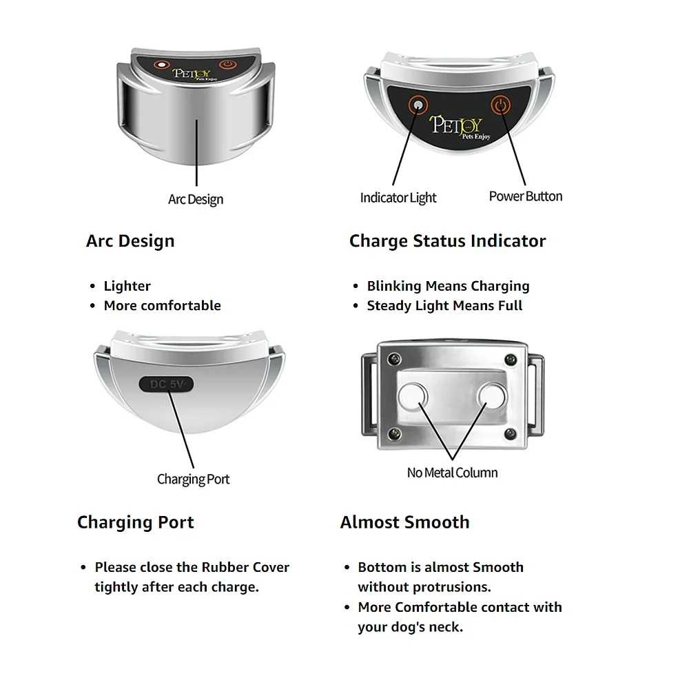 Anti-Meow Cat Training Collar,No Shock Cat Anti Meow Collar With Remote,Waterproof& Rechargeable Cat Stop Meowing Barking Collar - Image 3