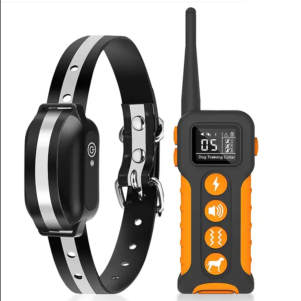 1000M Dog Training Collar with Remote, Waterproof Electric Collar for Dog Training ,vibrating Dog Collar with Beep,Shock