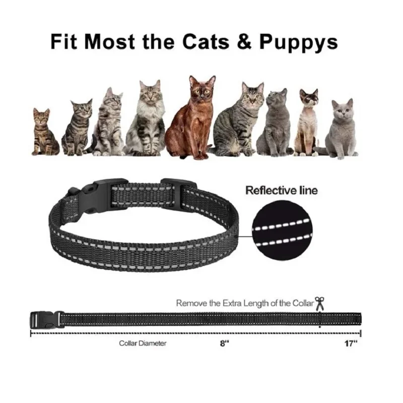 Paipaitek Cat Training CollarWith Remote,Cat Anti Meow Collar,Waterproof& Rechargeable Cat Stop Meowing Barking Collar - Image 6