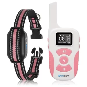 Vibrating Dog Training Collar for 4-120 Lbs Dogs,Rechargeable Electric Collar for Dog Training,Waterproof Dog Anti Bark Collar