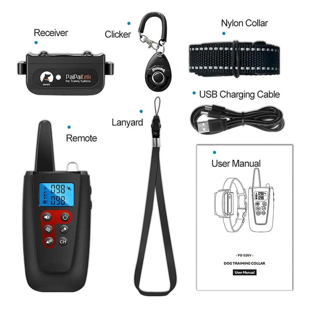 Dog No Shock Collar,Vibrating Dog Collar,3300ft Range,IPX7 Waterproof Remote Dog Training Collar,Sound & Vibration Modes - Image 6