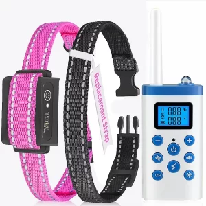 Automatic Anti Bark and Training electronic dog collar,3300ft Dog Training Collar,Rechareable&Waterproof vibrating Dog Collar 