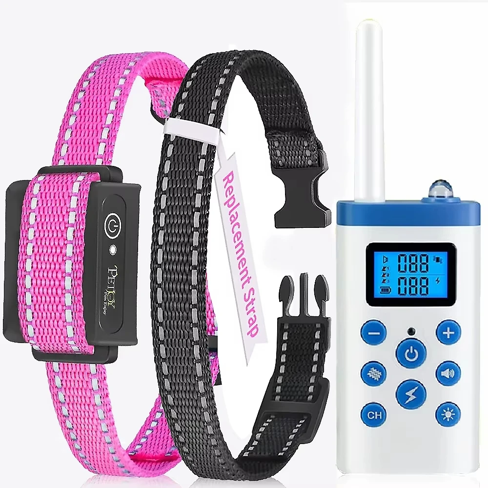 Automatic Anti Bark and Training electronic dog collar,3300ft Dog Training Collar,Rechareable&Waterproof vibrating Dog Collar 