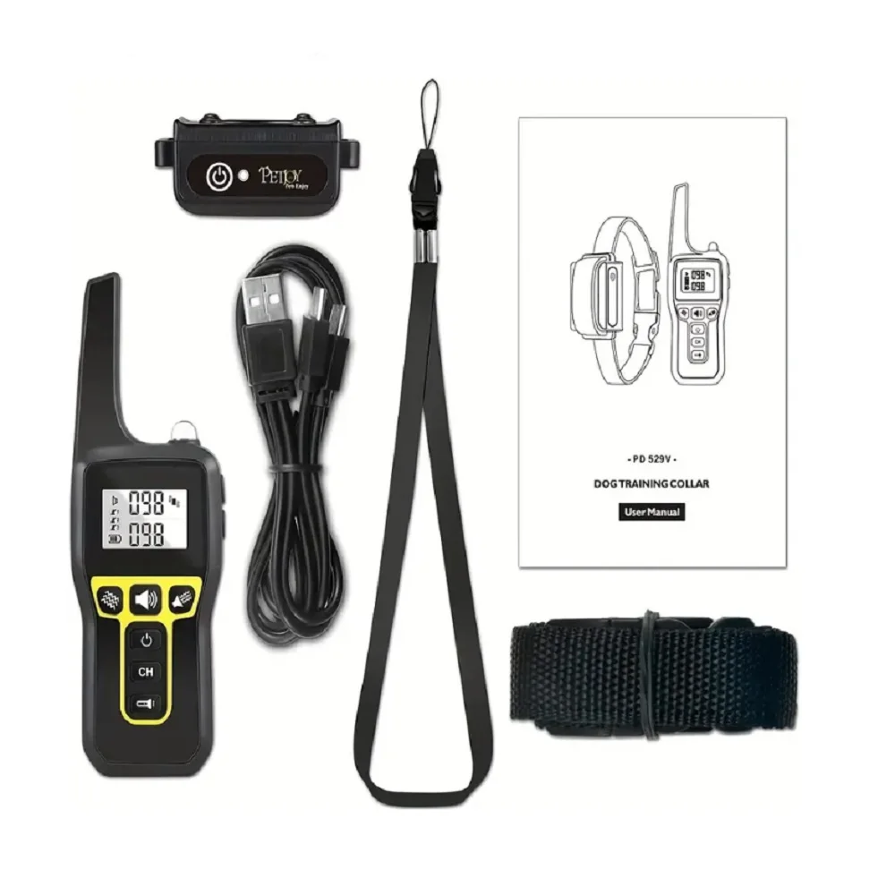 Dog Bark Collar,2800 Ft Dog Training Collar,No Shock Vibrating Collar For Deaf Dog,Adjustable Waterproof Rechargeable Dog Collar - Image 6