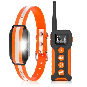 Luminous Electric Collar for Dog Training,3300ft Dog Training Collar with Remote, Rechargeable Shock Collar for All Size Dog