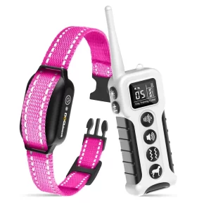 3300ft No Shock Dog Training Collar Rechargeable Waterproof Vibrating Dog Collar Electric Collar for Small Medium Large Dogs