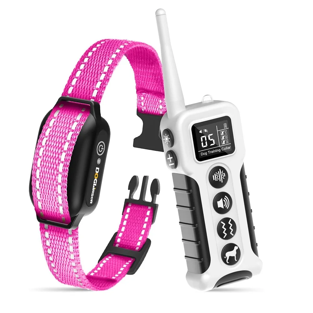 3300ft No Shock Dog Training Collar Rechargeable Waterproof Vibrating Dog Collar Electric Collar for Small Medium Large Dogs