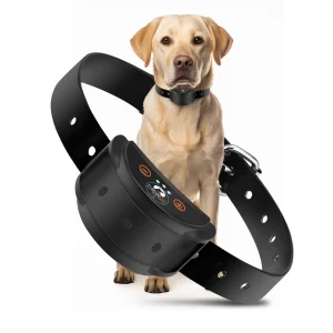 Dog Anti-Bark Collar for Large Dogs , Static Shock & Vibration Training Collar with 5 Adjustable Sensitivity Levels Beep & Shock