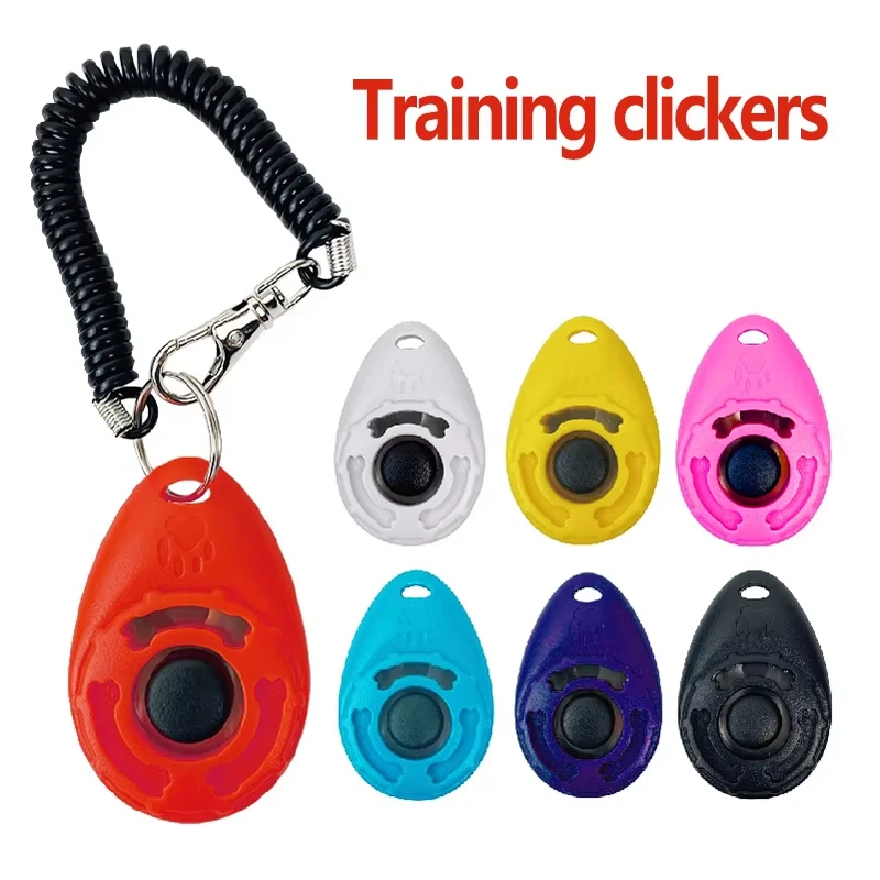 Dog Training Clicker Aid Adjustable WristStrap Sound Plastic Pet Cat Click Trainer Key Chain Dog Repeller Dog Supplies - Image 2